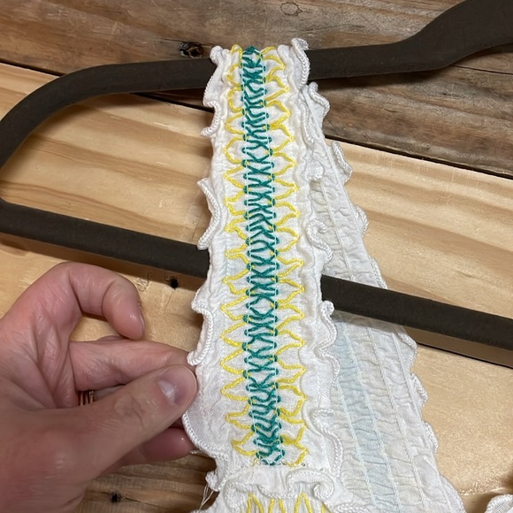 Heart Hips size Large Colorful Striped Sleeveless Cropped Smock Super Soft Top - Picture 6 of 7